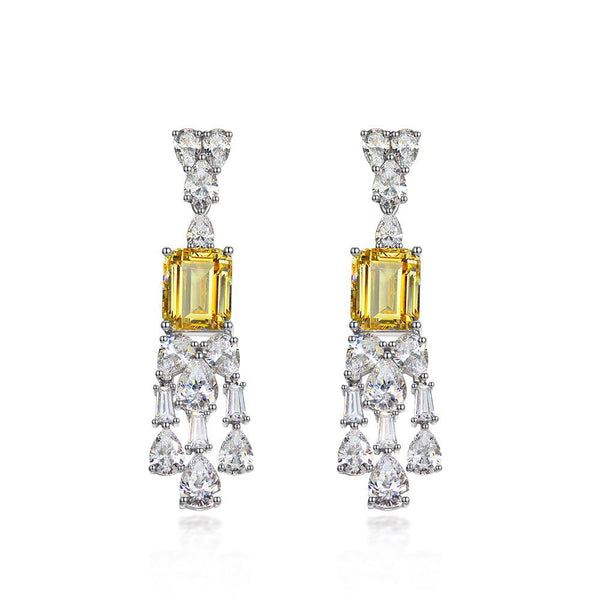 Aretes Geométricos Diamante Vintage para Mujer