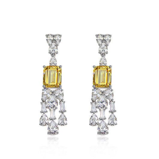 Aretes Geométricos Diamante Vintage para Mujer - Image 2