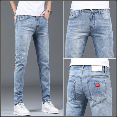Pantalones Slim Fit Rotos Casuales para Hombre - Image 41