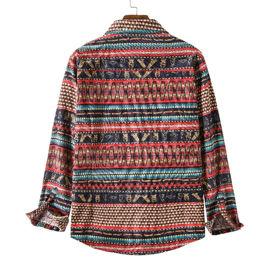 Camisa Étnica Holgada Talla Plus - Estilo Casual Versátil - Image 4
