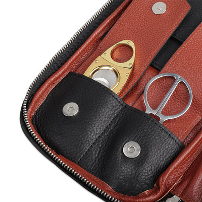 Estuche Portátil para Puros de Cuero con Sistema Humidificador - Image 3