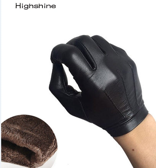 Guantes de Piel de Oveja Forrados en Polar para Hombre - Cálidos y Resistentes - Image 12