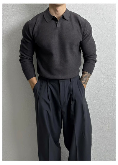 Suéter Ejecutivo Slim Fit Estilo Británico para Hombre - Image 17