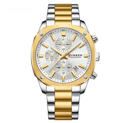 Reloj Empresarial Impermeable para Hombre con Seis Agujas y Calendario - Image 6