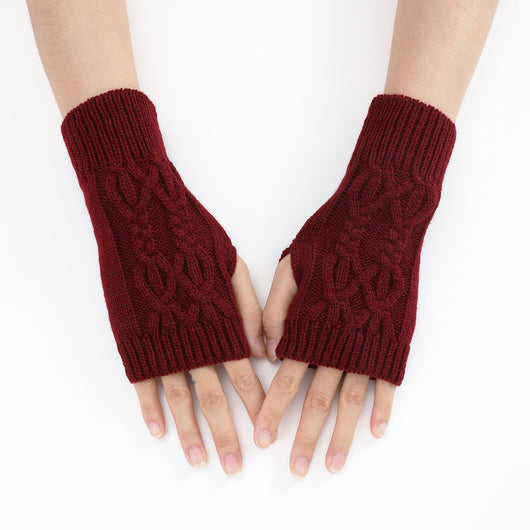 Guantes Tejidos Medio Dedo para Parejas - Lana Cálida Invierno Unisex - Image 13