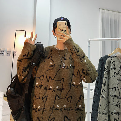Suéter Suelto Hombre Estilo Hong Kong - Pullover Cómodo para Capas - Image 3