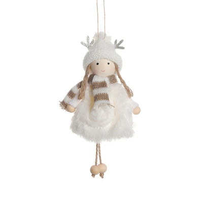 Muñeca Decorativa Navideña con Astas y Alas de Ángel - Image 6