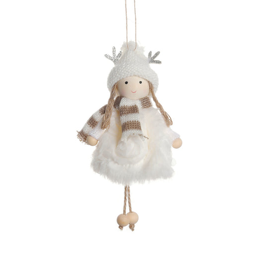 Muñeca Decorativa Navideña con Astas y Alas de Ángel - Image 6