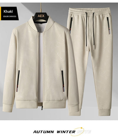 Conjunto Deportivo Casual de Dos Piezas con Cuello Alzado para Hombre - Image 24