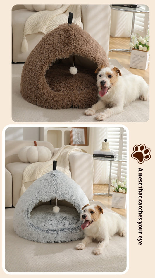 Cama Térmica Acogedora para Gatos - Nido Peluche Invierno - Image 26