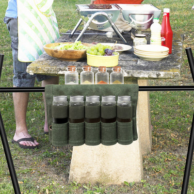 Kit de Especias Portátil para Camping - Bolsa Impermeable de Lona - Image 2