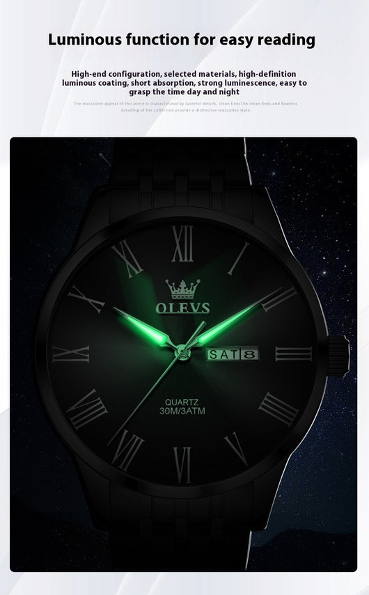 Reloj de Pulsera Ejecutivo en Acero con Escala Romana - Image 13