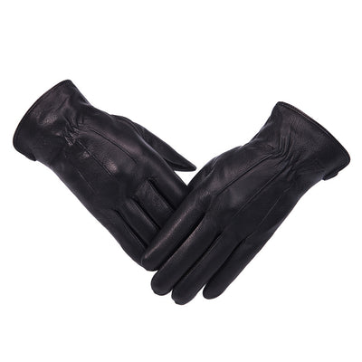 Guantes de Motocicleta Impermeables de Piel Gamuza con Forro Polar - Image 15
