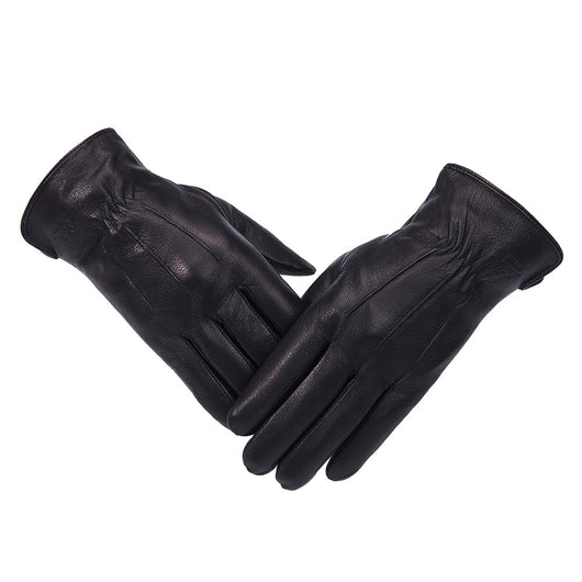 Guantes de Motocicleta Impermeables de Piel Gamuza con Forro Polar - Image 15