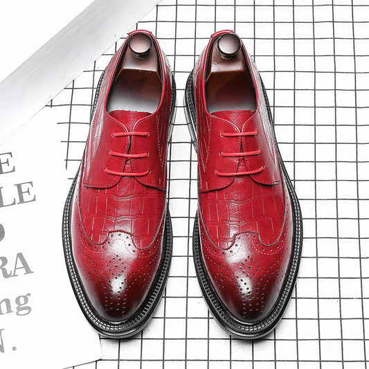 Zapatos de Cuero para Hombre con Punta Afilada y Caña Media - Image 2