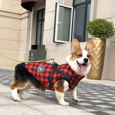 Abrigo Impermeable para Perros con Cinta Reflectante - Ropa Térmica Invierno