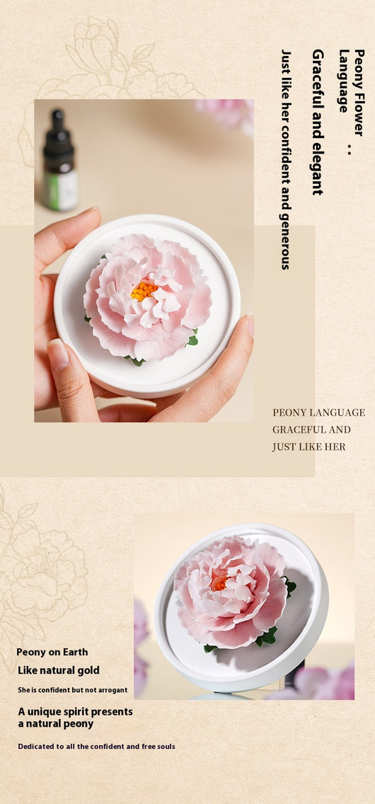 Difusor de Aroma Peonía en Porcelana - Decoración Floral para Dormitorio - Image 11