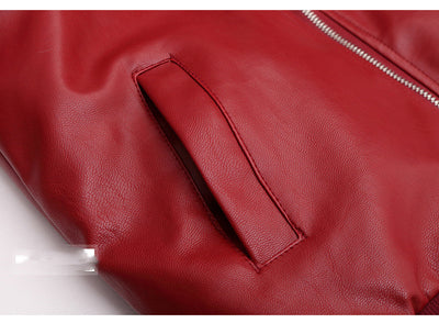 Chaqueta Acolchada con Capucha de Cuero PU para Niños - Image 9