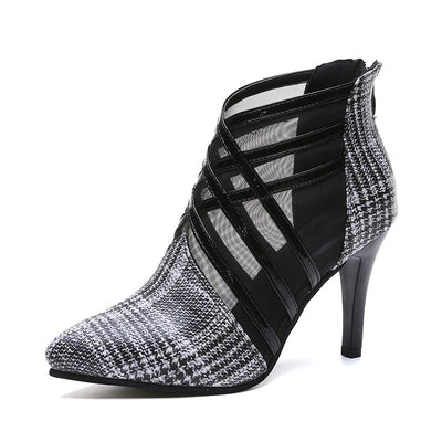 Tacones Stiletto de Punta Fina con Malla - Image 13