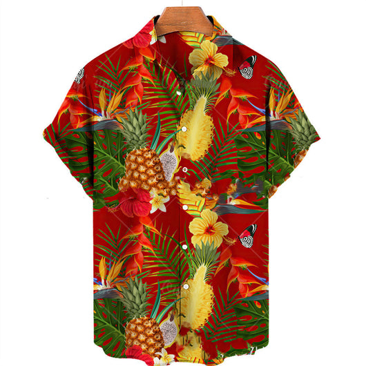 Camisa Casual Slim Fit con Estampado 3D para Hombre - Image 31