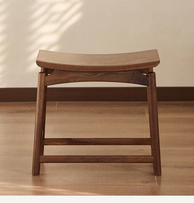 Taburete de Madera Nogal Macizo - Image 10