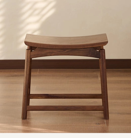 Taburete de Madera Nogal Macizo - Image 10