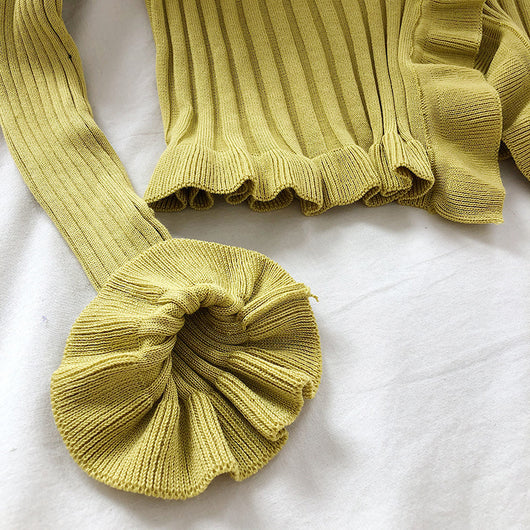 Suéter Acampanado Coreano Otoño Temprano con Detalle Lotus y Hebilla V - Image 21