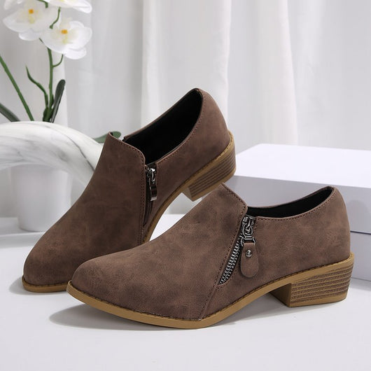 Botas Cómodas Talla Grande con Cierre Lateral y Tacón Cuadrado - Image 12