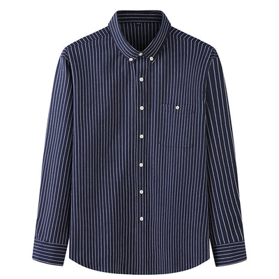 Camisa Casual Holgada de Algodón para Hombre Talla Grande - Image 4