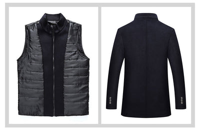 Abrigo de Lana para Hombre con Cuello de Pie - Calidez y Estilo - Image 10