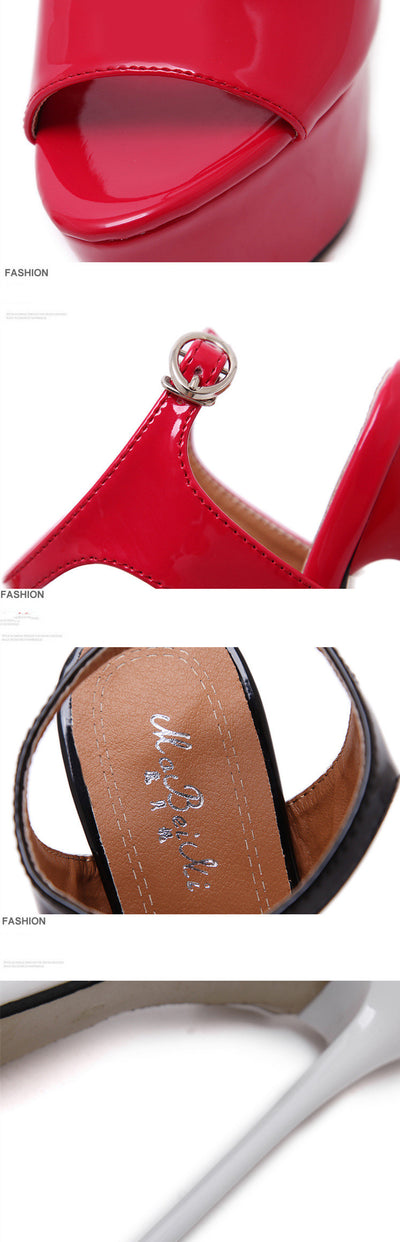 Sandalias de Tacón Alto Talla Grande Impermeables con Punta Protegida - Image 16