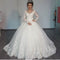 Vestido de Novia Elegante Manga Larga con Encaje