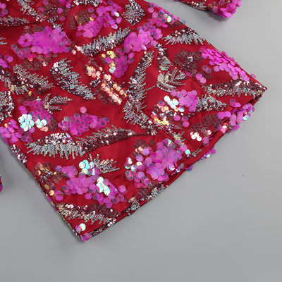 Blazer Backless con Lentejuelas Brillantes - Image 20