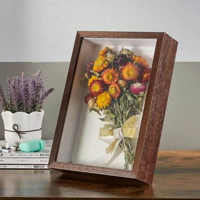Marco Decorativo con Flores Secas Preservadas - Diseño 3D Artesanal - Image 2