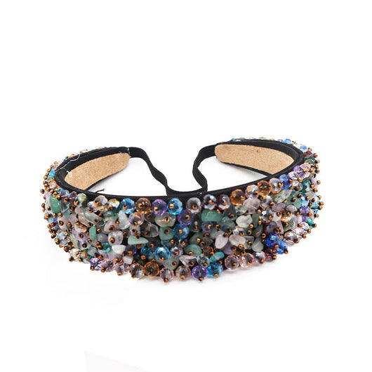 Diadema de Lujo con Partículas de Cristal Brillante - Image 3