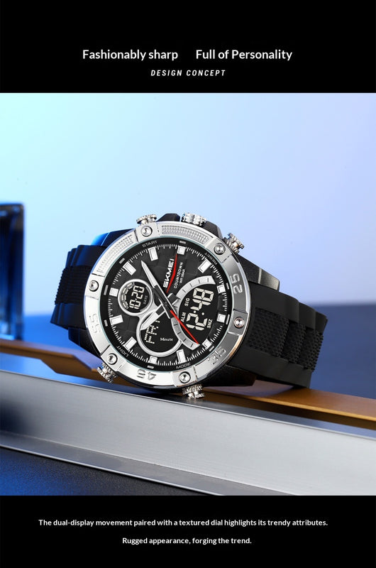 Reloj Digital Multifuncional Resistente al Agua para Hombre - Image 16