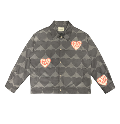 Chaqueta de Pareja con Estampado de Amor - Diseño Otoñal con Solapa Bordada - Image 5