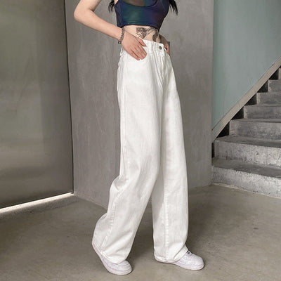 Jeans de Talle Alto Rectos y Anchos para el Día a Día - Image 3