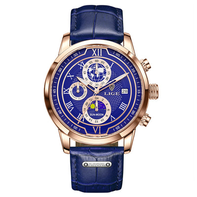 Reloj de Cuarzo para Hombre con Función Fase Lunar - Image 7