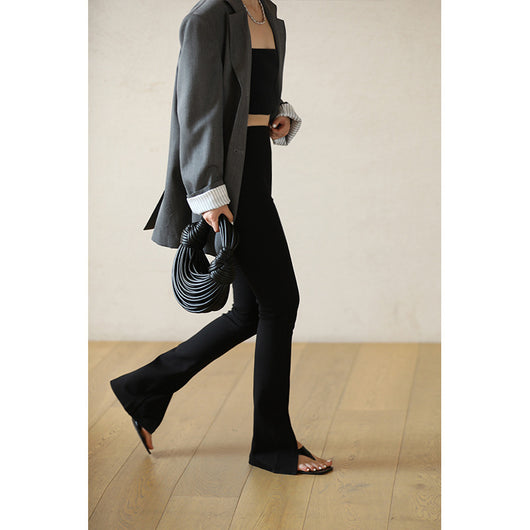 Pantalones Bootcut con Abertura Lateral - Tela Suave y Delicada - Image 32