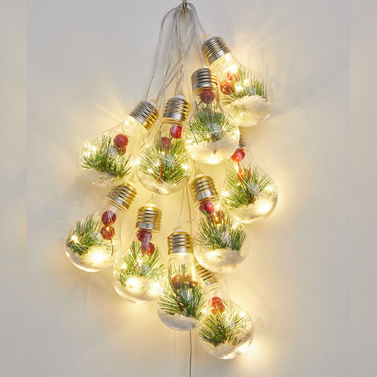 Guirnalda Navideña de Luces LED Rojo Frutal Festivo - Image 17