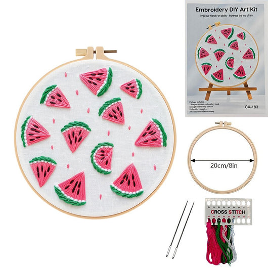 Kit de Bordado Europeo con Motivos de Frutas Tropicales - Image 10