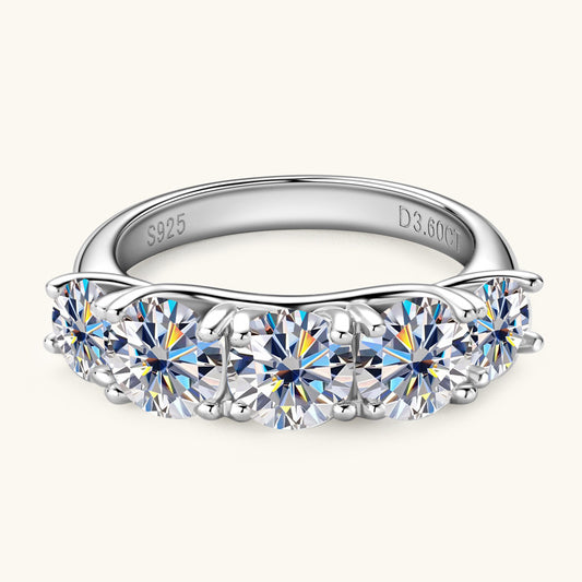 Anillo de Moissanita Lujo Europeo Plata 925 - Diseño Contemporáneo Premium - Image 2