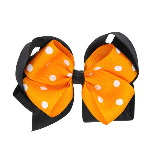 Clip Decorativo Infantil de Dos Capas con Lunares y Moño - Image 16