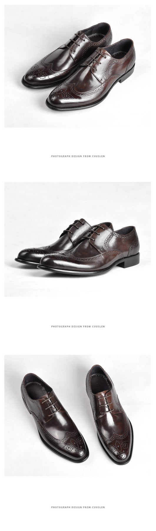 Zapatos de Cuero Genuino para Hombre Punta Fina Negocios Formales - Image 10