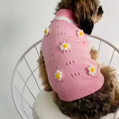 Suéter Cálido para Perros y Gatos - Colección Flores Otoño e Invierno - Image 2