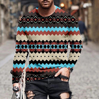 Camisa Manga Larga Hombre Símbolo Rombo Estampado - Image 3