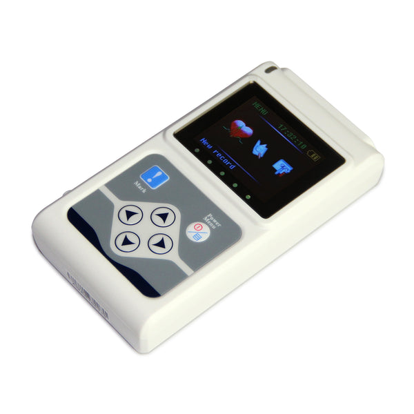 Monitor Cardíaco Holter 12 Canales 24 Horas - Sistema EKG Portátil Profesional