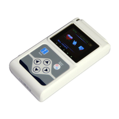 Monitor Cardíaco Holter 12 Canales 24 Horas - Sistema EKG Portátil Profesional