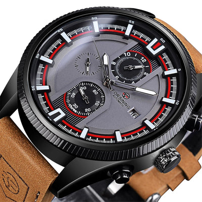 Reloj Automático Deportivo para Hombre con Correa de Cuero - Image 5